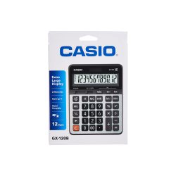 CALCULADORA DE ESCRITORIO CASIO GX-120B 12 DIGITOS