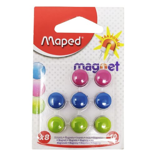 IMAN CIRCULAR MINI MAPED PAQUETE CON 8 PIEZAS DE 10 MILIMETROS