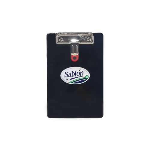 TABLA DE PLASTICO AZOR SABLON 1315NE NEGRO TAMAÑO ESQUELA CON BROCHE