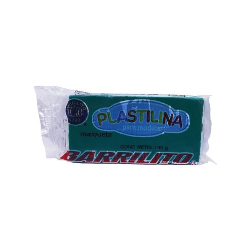 PLASTILINA EN BARRA BARRILITO MARQUETA VO180 VERDE OLIVO 180 GRAMOS