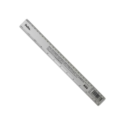 REGLA DE METAL BARRILITO DELTA  DR30 30 CENTIMETROS