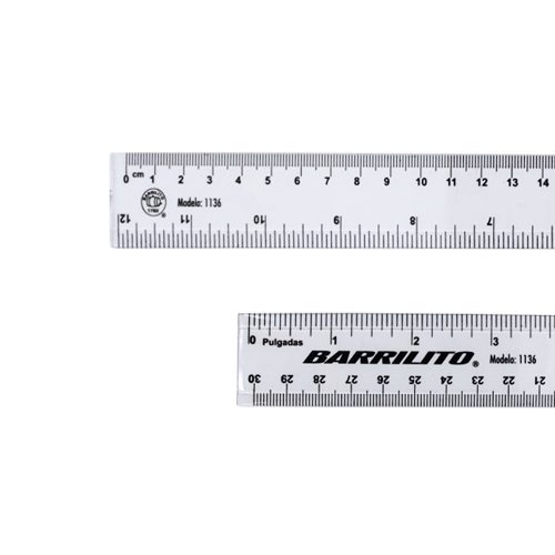 REGLA DE PLASTICO BARRILITO 1136 30 CENTIMETROS - Image 2
