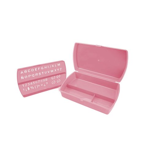 LAPICERA DE PLASTICO JANEL LAP103ES14 SALMON MEDIANA CON PLANTILLA