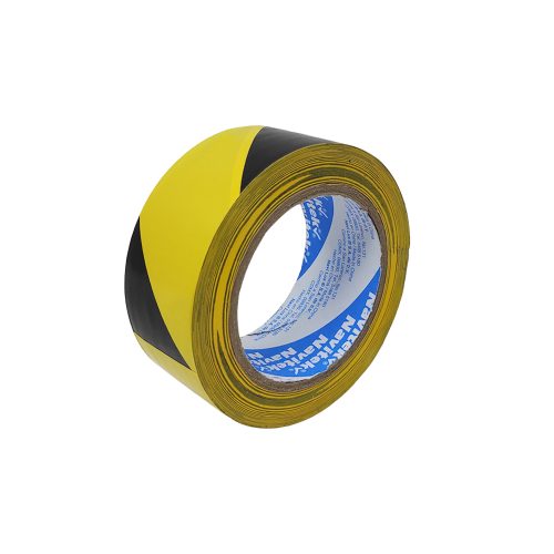 CINTA ADHESIVA DELIMITADORA NAVITEK 755 AMARILLO CON NEGRO 48 MILIMETROS X 33 METROS