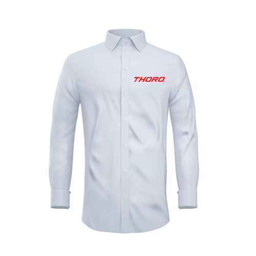 CAMISA MANGA LARGA INSTITUCIONAL THORO SUPER POP BLANCO TALLA MEDIANA HOMBRE