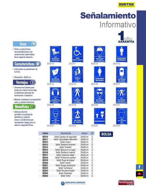SEÑALAMIENTO USO OBLIGATORIO DE CUBREBOCA SURTEK SES22 25 X 36 CENTIMETROS - Image 2