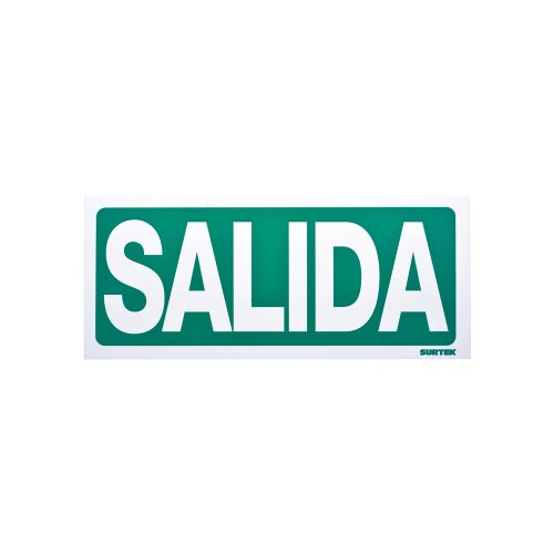 SEÑALAMIENTO SALIDA SURTEK SES2 36 X 15 CENTIMETROS