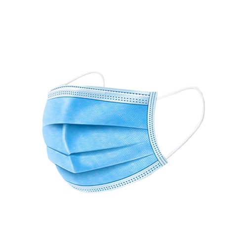 CUBREBOCA COMPLETO CP-3720-50-B 3 CAPAS PLISADAS, ELASTICO A OIDOS, AJUSTE DE NARIZ, 50PZ