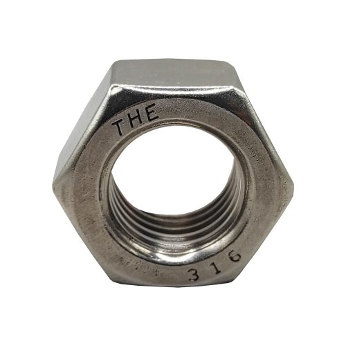 TUERCA HEXAGONAL 1''-8 ACERO INOXIDABLE 316