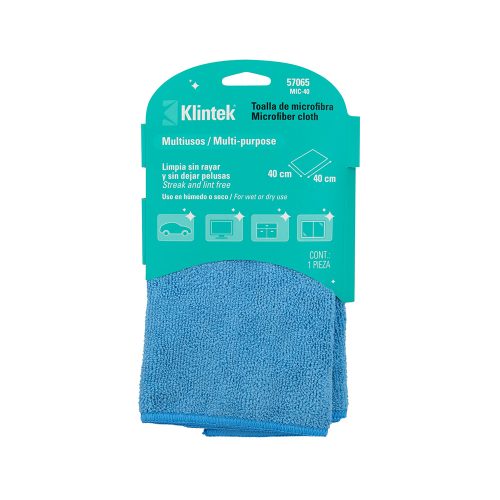 TOALLA DE MICOFIBRA KLINTEK MIC-40  40X40 CENTIMETROS