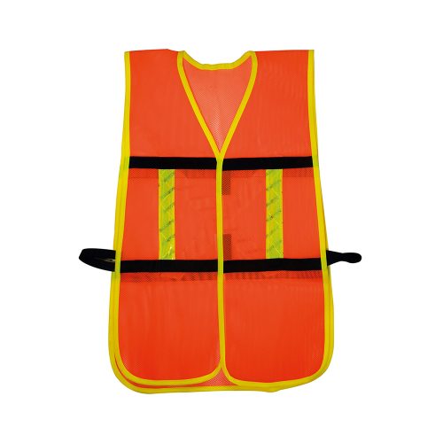 CHALECO DE SEGURIDAD MALLA AJUSTABLE GANCHO SURTEK 137491 NARANJA