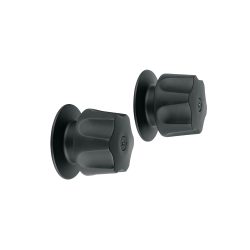 JUEGO DE DOS MANERALES TRUPER FOSET MR-100M HEXAGONALES METÁLICOS NEGROS PARA REGADERA