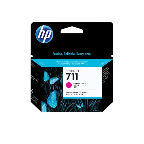 CARTUCHO DE TINTA HP DESIGNJET 711 CZ131A MAGENTA