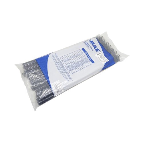 ARILLOS PARA ENCUADERNAR MAE TEP-7/8 DE 7/8 PULGADA CON BOLSA DE 25 PIEZAS PLÁSTICO NEGRO