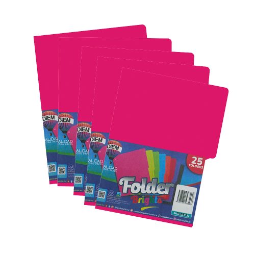 FOLDER TAMAÑO CARTA DIEM BRIGHTS BUGAMBILIA 032 PAQUETE CON 25 PIEZAS - Image 2