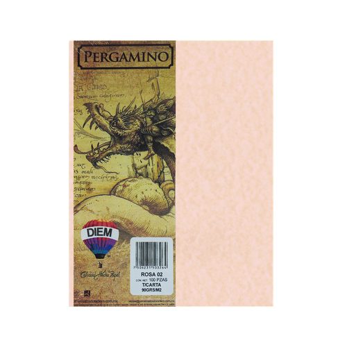 HOJA PERGAMINO PAPEL DIEM ROSA 02 PAQUETE CON 100 PIEZAS TAMAÑO CARTA 90 GRAMOS