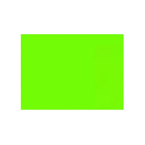 PLIEGO DE CARTULINA FLUORESCENTE DIEM VERDE ELECTRICO PAQUETE 100 PIEZAS 48 CM X 65 CM 190 G