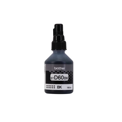 BOTELLA DE TINTA BROTHER BTD60BK NEGRA DE ULTRA ALTO RENDIMIENTO.