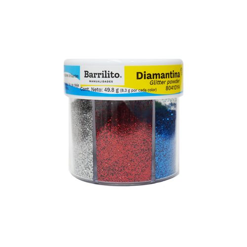 DIAMANTINA CON APLICADOR BARRILITO 8041DYA MIX 49.8 GRAMOS