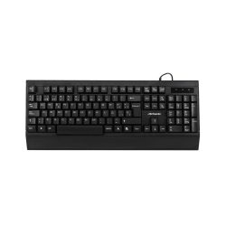 TECLADO ESTANDAR ALAMBRICO ACTECK AC-928946 NEGRO USB DISEÑO CLASICO
