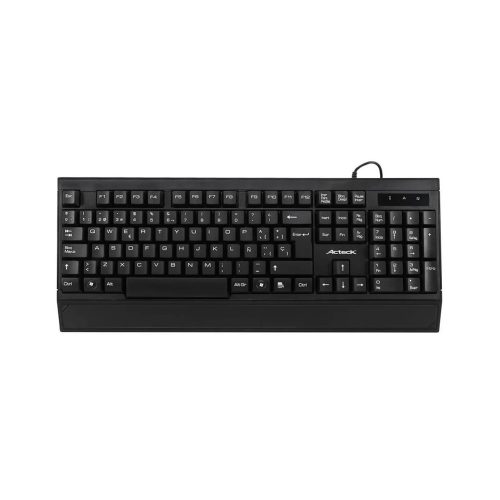 TECLADO ESTANDAR ALAMBRICO ACTECK AC-928946 NEGRO USB DISEÑO CLASICO