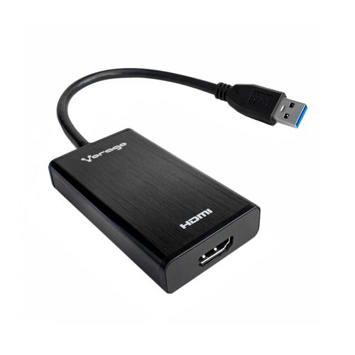 ADAPTADOR USB A HDMI VORAGO ADP-204 NEGRO USB 3.0 FULL HD