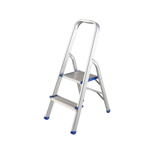 ESCALERA PLEGABLE SURTEK ETTA2 TIPO TABURETE ALUMINIO 2 ESCALONES