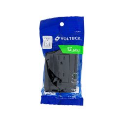 PLACAS CON CONTACTO DUPLEX  TRUPER VOLTECK 47588 2 POLOS + TIERRA