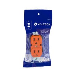 CONTACTO DUPLEX TIERRA AISLADA, VOLTECK, CODO-TAS