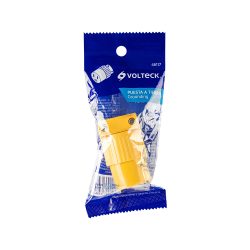 CONTACTO PLASTICO VOLTECK COP-A DE 2 POLOS MAS TIERRA 15 AMPERES Y 127 VOLTS