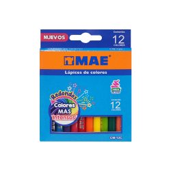 LAPICES DE COLOR MAE CM-12C CORTOS 12 PIEZAS