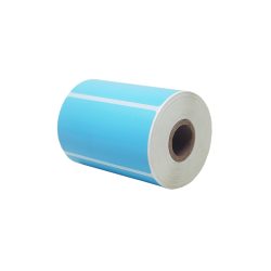 ETIQUETA TÉRMICA HOT MELT 102 X 51 MM AZ 6 DIRECTO FONDEADA AZUL  ROLLO DE 500 ETIQUETAS