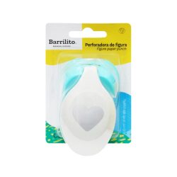 PERFORADORA DE FIGURAS BARRILITO PF023GEX AZUL PERFORACION DE CORAZON GRANDE