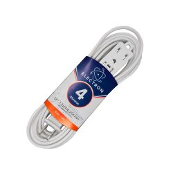 EXTENSION ELECTRICA DOMESTICA KONECT EXTD4M CALIBRE 2X#16 BLANCA 4 METROS