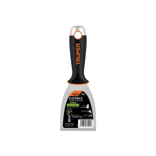ESPATULA FLEXIBLE DE ACERO INOXIDABLE CON MANGO COMFORT GRIP TRUPER ET-3FX