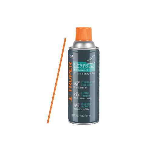 LUBRICANTE DE CADENA TRUPER WT-400CA EN AEROSOL DE 400 MILILITROS