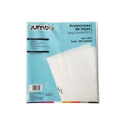 PROTECTOR DE HOJA JUMBO PPH1 PAQUETE CON 100 PIEZAS TAMAÑO CARTA