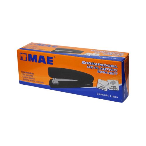 ENGRAPADORA DE PLASTICO MAE EPM-20T NEGRO TIRA COMPLETA GRAPAS ESTANDAR - Image 3