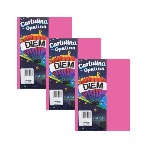 CARTULINA OPALINA DIEM BRIGHT PURPURA 00001A TAMAÑO CARTA 50 PIEZAS 176 GRAMOS - Image 3