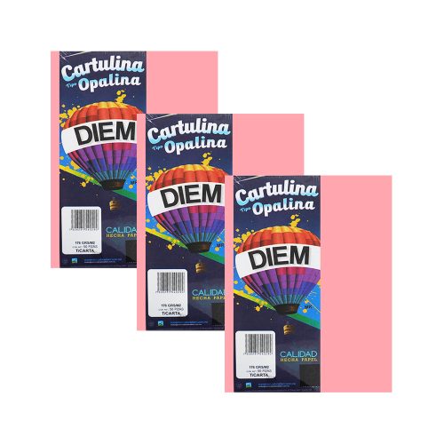 CARTULINA OPALINA DIEM BRIGHT ROSA 00003A TAMAÑO CARTA 50 PIEZAS 176 GRAMOS - Image 3