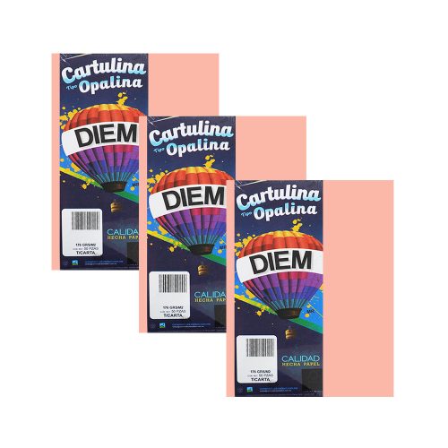 CARTULINA OPALINA DIEM PASTEL SALMON 000003 TAMAÑO CARTA 50 PIEZAS 176 GRAMOS - Image 3