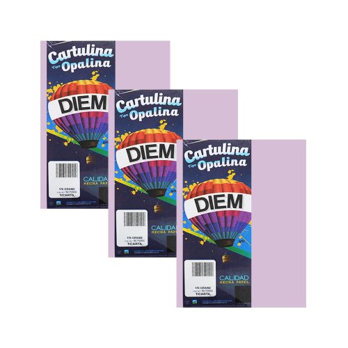 CARTULINA OPALINA DIEM PASTEL LILA 000006 TAMAÑO CARTA 50 PIEZAS 176 GRAMOS - Image 3
