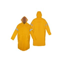 IMPERMEABLE CON REFLEJANTE MR SEGURIDAD DZ1001-R TALLA EXTRA GRANDE TIPO GABARDINA