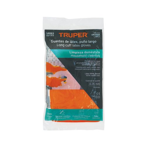 GUANTES DE LATEX TRUPER GU-313 TALLA GRANDE PARA LIMPIEZA - Image 2