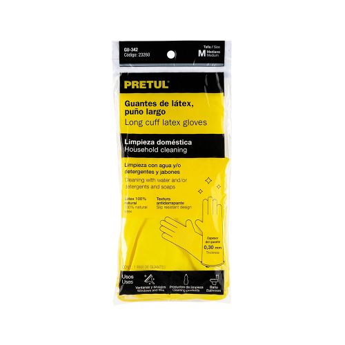 GUANTES DE LATEX TRUPER PRETUL GU-342 TALLA MEDIANA PARA LIMPIEZA - Image 2