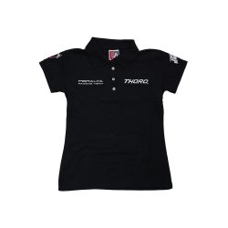 PLAYERA INSTITUCIONAL TIPO POLO THORO 20 EDICION 2025 DEPORTIVA TALLA CHICA NEGRO MUJER
