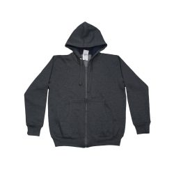 SUDADERA AZTX 16 TALLA CHICA OXFORD CON CAPUCHA Y CIERRE