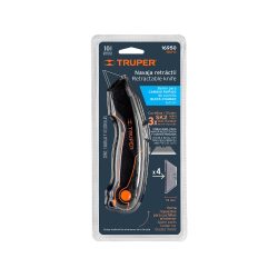 NAVAJA RETRACTIL CON CUCHILLA DE CAMBIO RAPIDO TRUPER NM-6 DE 18 CENTIMETROS