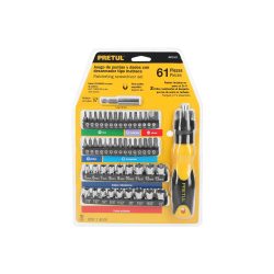 DESARMADOR TIPO MATRACA CON 35 PUNTAS Y 18 DADOS TRUPER PRETUL AUTO-61