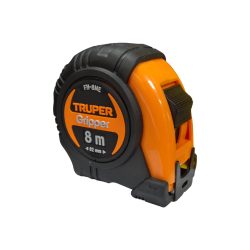 FLEXOMETRO GRIPPER CON GRADUACION METRICA DE 8 METROS TRUPER FH-8ME